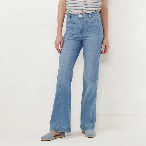 Women's LC Lauren Conrad Super High-Rise Palazzo Jeans, Size: 10