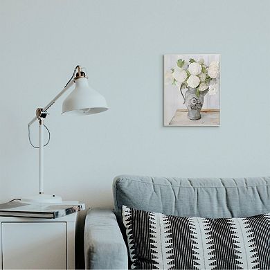 Stupell Home Decor White Hydrangea in French Country Pitcher Still Life Wall Art