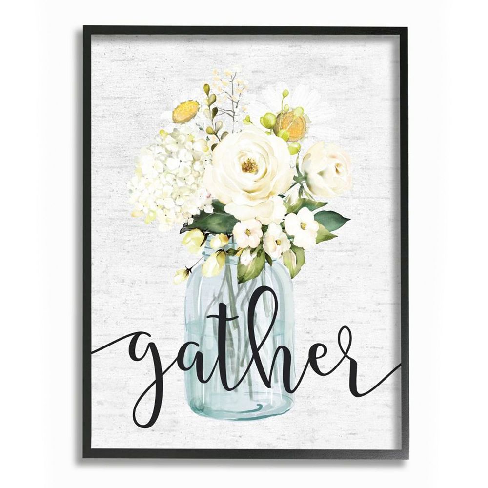 Stupell Home Decor Gather Spring Bouquet Framed Wall Art