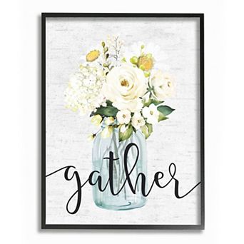 Stupell Home Decor Gather Spring Bouquet Framed Wall Art