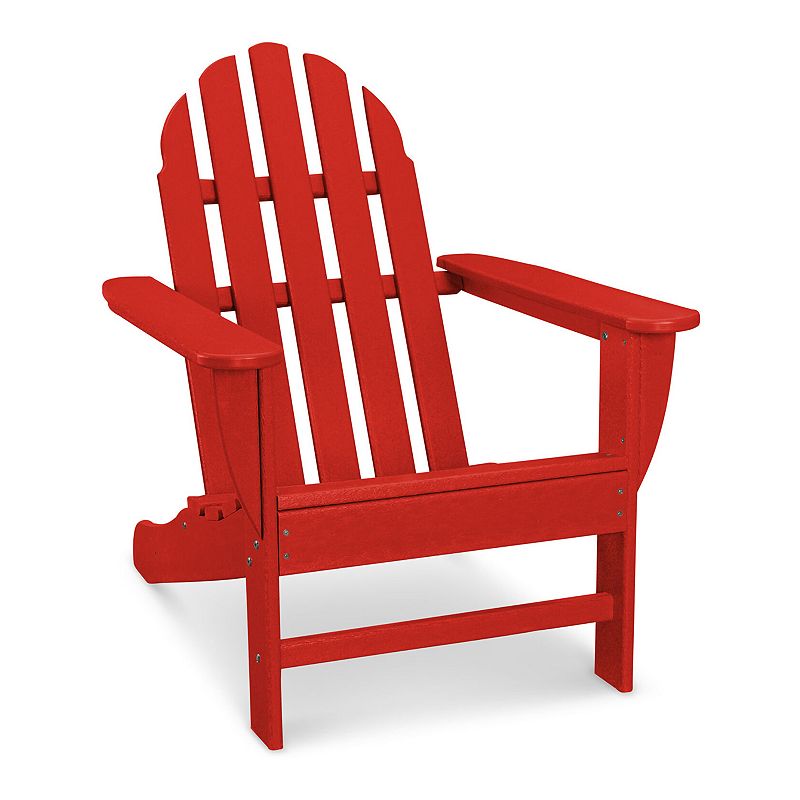 Hanover Accessories Classic All-Weather Adirondack Chair, Red