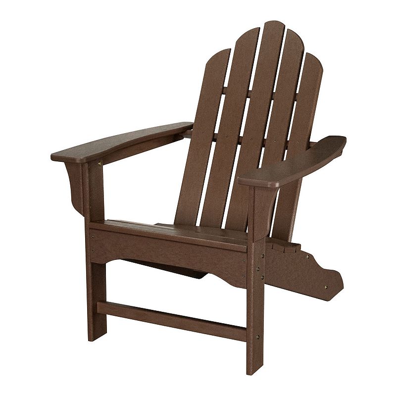 Hanover Accessories All-Weather Contoured Adirondack Chair, Brown
