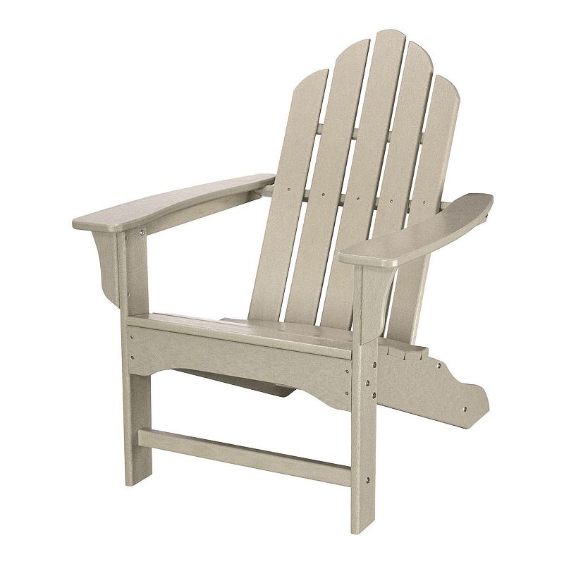Hanover Accessories All-Weather Contoured Adirondack Chair, Beig/Green