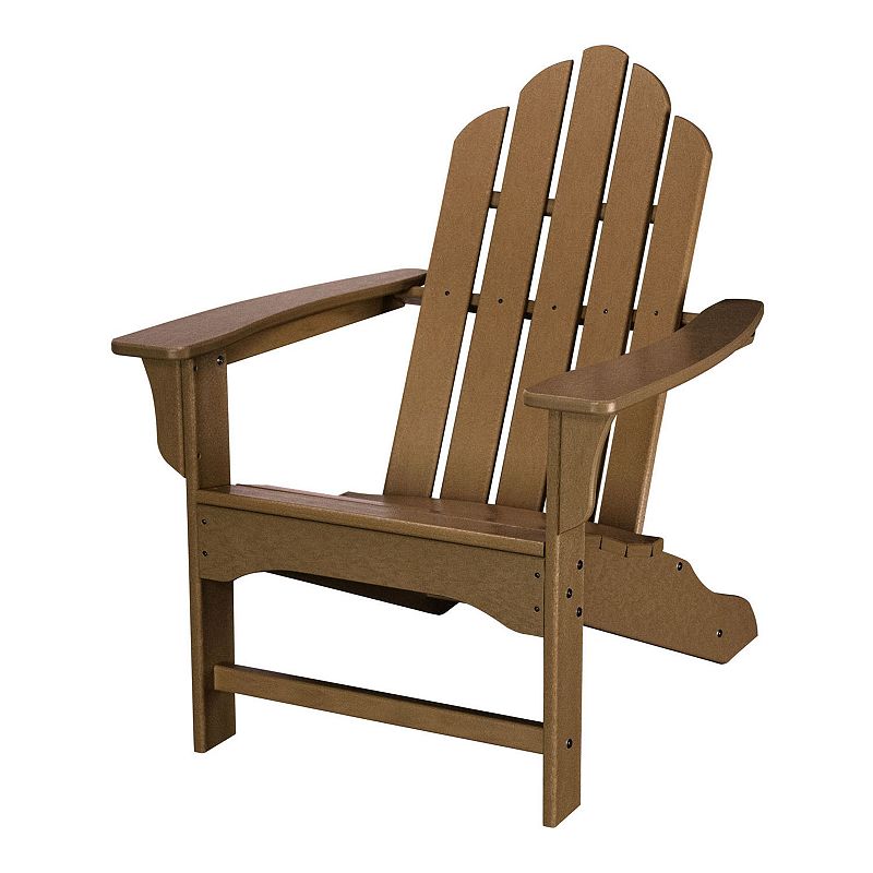 Hanover Accessories All-Weather Contoured Adirondack Chair, Brown