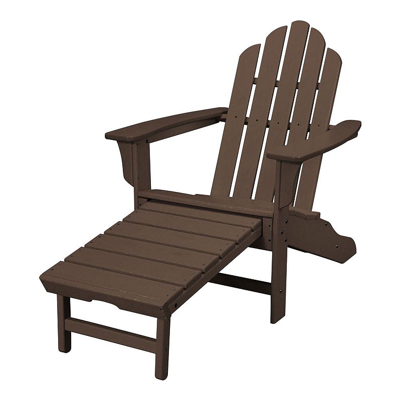 Hanover Accessories All-Weather Contoured Hideaway Ottoman Adirondack Chair