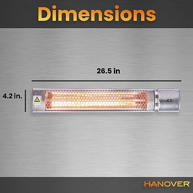 Hanover Accessories Infrared Halogen Electric Heater & Remote