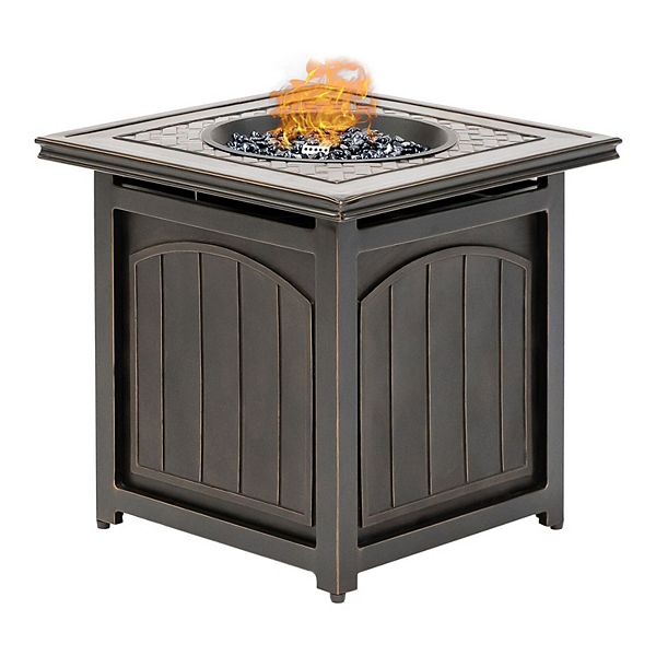 Hanover Accessories Traditions Square, Outdoor Gas Fire Pit Accessories