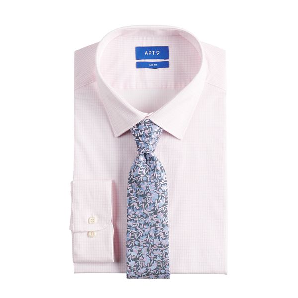 Men's Apt. 9® Slim-Fit Dress Shirt & Tie Set