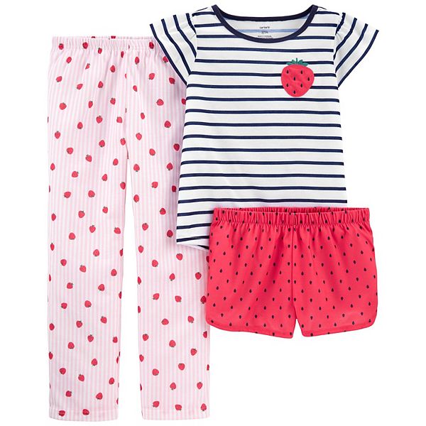 Girls 4-14 Carter's Mermaid Top, Shorts & Pants Pajama Set