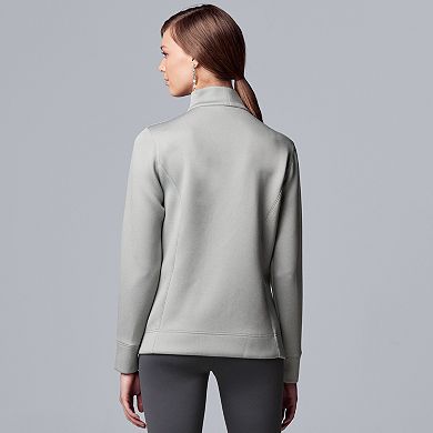Women's Simply Vera Vera Wang Asymmetrical Knit Completer Jacket