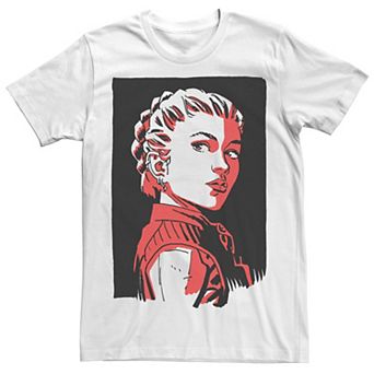 Men's Marvel Black Widow Yelena Belova Red Hue Portrait Tee