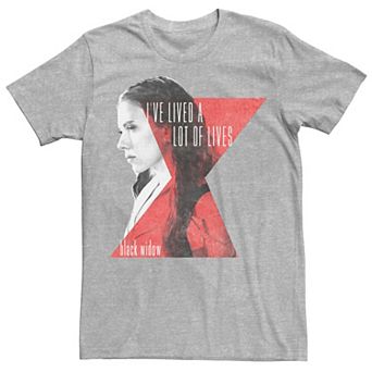 Men's Marvel Black Widow I've Lived A Lot Of Lives Tee