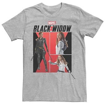 Men's Marvel Black Widow Comic PaneTee