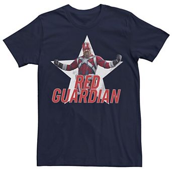 Men's Marvel Black Widow Red Guardian Portrait Tee