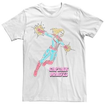 Men's Marvel Captain Marvel Line Art Tee