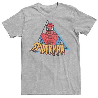 Men's Marvel Spider-Man Retro Triangle Portrait Tee