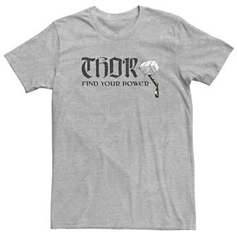 Men's Marvel Thor Find Your Power Hammer Tee