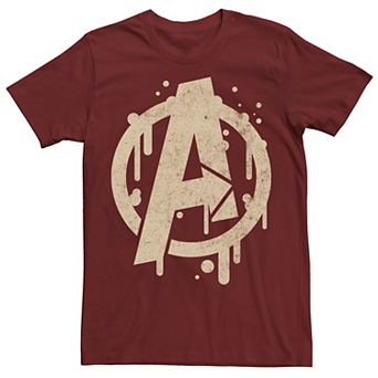 Men's Marvel Avengers Paint Drip Logo Tee