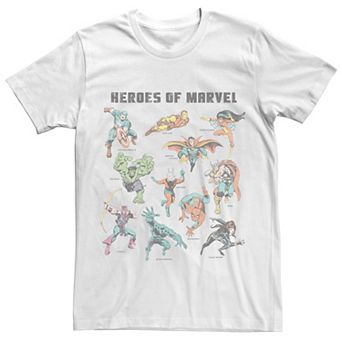 Men's Marvel Textbook Heroes Tee