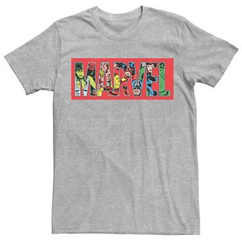 Men's Marvel Logo Character Fill Tee