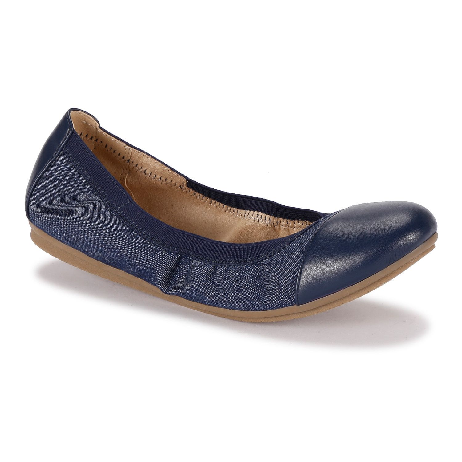 kohls navy flats