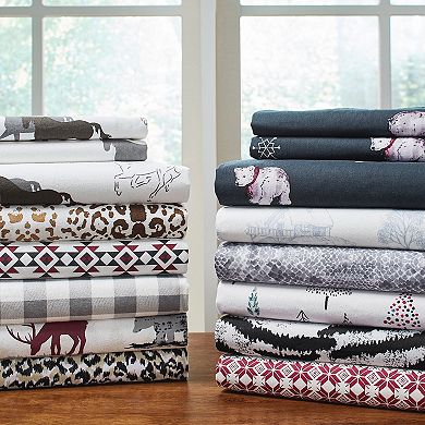 Pointehaven Deep Pocket Flannel Sheet Set