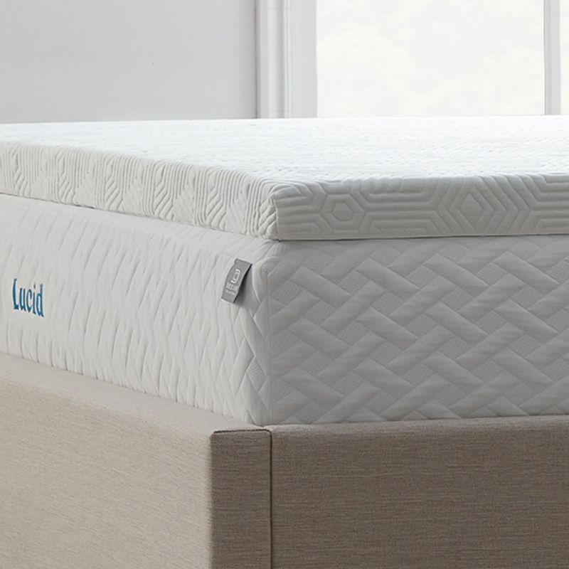 Lucid Dream Collection 2 Gel Memory Foam Topper with Breathable Cover, W