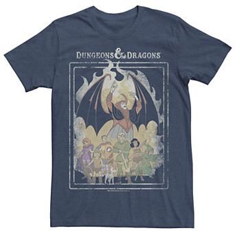 Men's Dungeons & Dragons Retro Group Shot Poster Tee