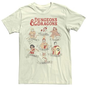 Men's Dungeons & Dragons Textbook Players Poster Tee
