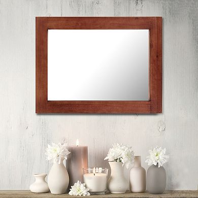 Stonebriar Collection Rectangular Wooden Frame Wall Mirror
