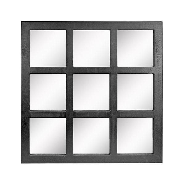 Stonebriar Collection Square 9 Panel Window Pane Wall Mirror