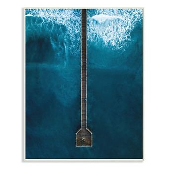 Stupell Home Decor Wharf and Waves Plaque Wall Art