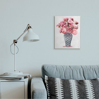 Stupell Home Decor Pink Peony Floral Bouquet Plaque Wall Art