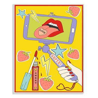 Stupell Home Decor Sweet Selfie Love Plaque Wall Art