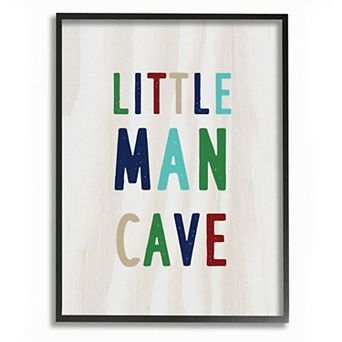 Boys Stupell Home Decor Little Man Cave Framed Wall Art