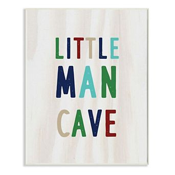 Boys Stupell Home Decor Little Man Cave Plaque Wall Art