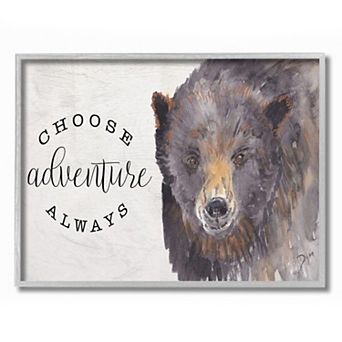 Stupell Home Decor Choose Adventure Always Framed Wall Art