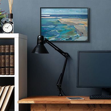 Stupell Home Decor Beach Landscape Cubism Framed Wall Art