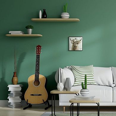 Stupell Home Decor Buffalo with Floral Crown Framed Wall Art