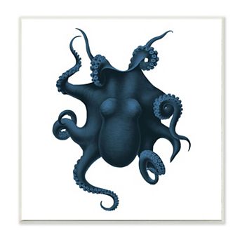 Stupell Home Decor Blue Octopus Plaque Wall Art
