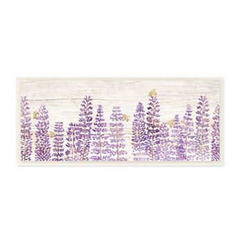 Stupell Home Decor Purple Lilac Florals and Honey Bees Plaque Wall Art