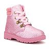 Olivia Miller Glitzy Toddler Girls' Combat Boots