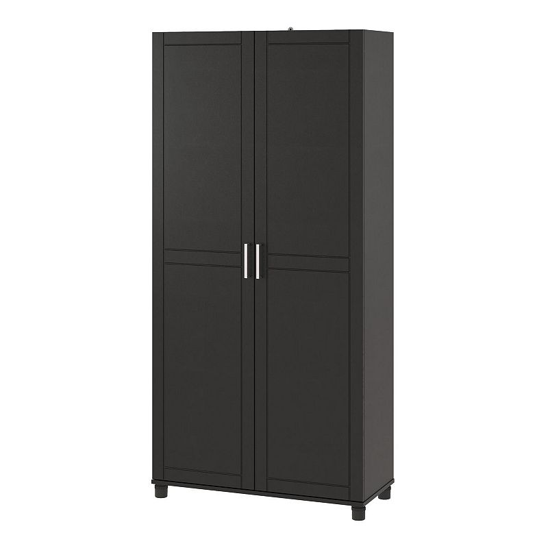SystemBuild Callahan Large Storage Cabinet, Black