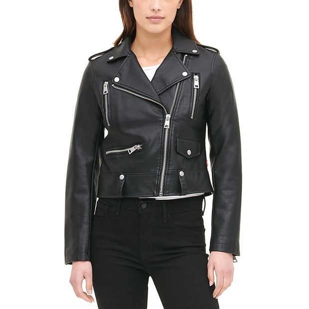 Womens leather 2025 jackets kohls