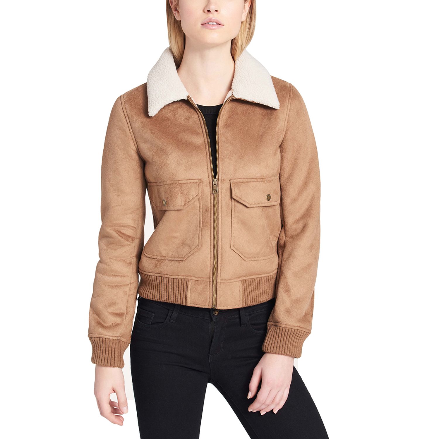 levi's faux shearling bomber jacket