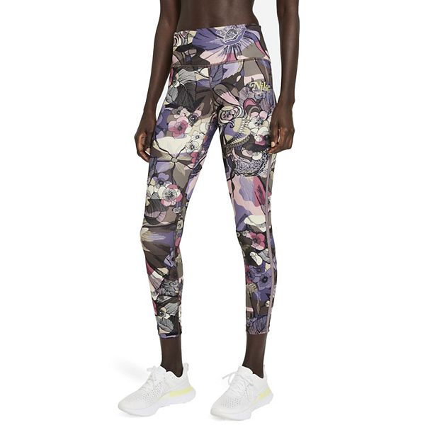 Women's Nike Epic Fast Femme 7/8 Running Leggings - Black (SMALL)
