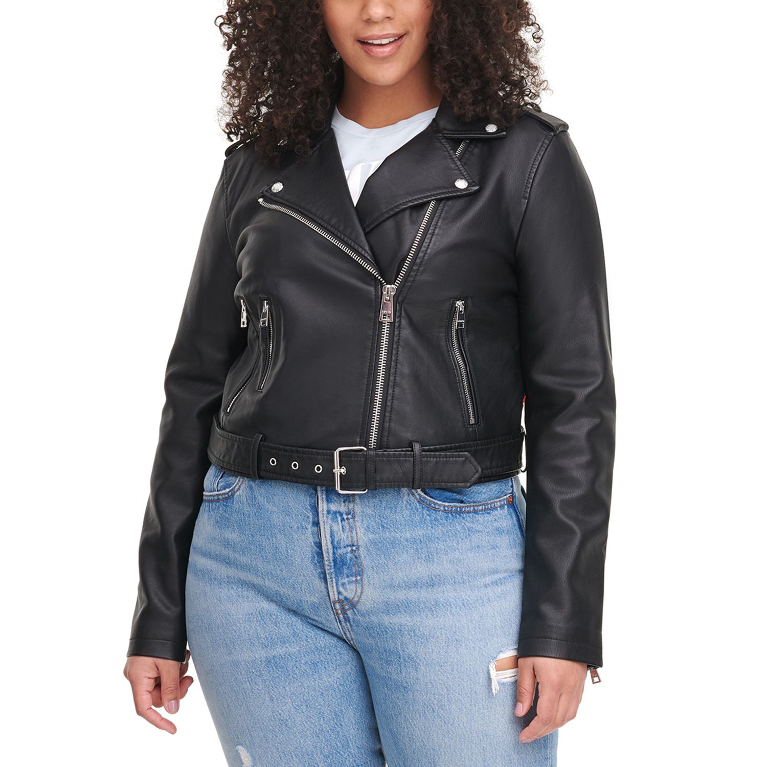 levi's belted denim trucker jacket