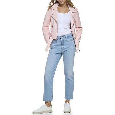 Women s Levi s Belted Faux Leather Motorcycle Jacket