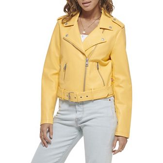 Women's Levi's® Belted Faux Leather Motorcycle Jacket