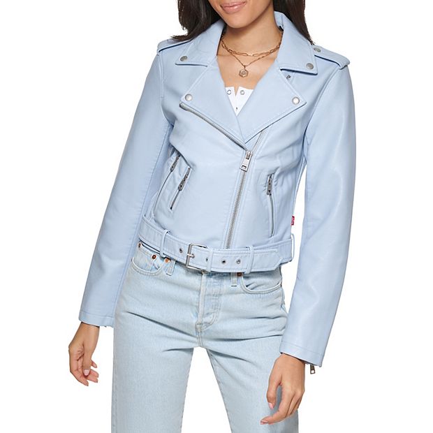 Women's Levi's® Belted Faux Leather Motorcycle Jacket